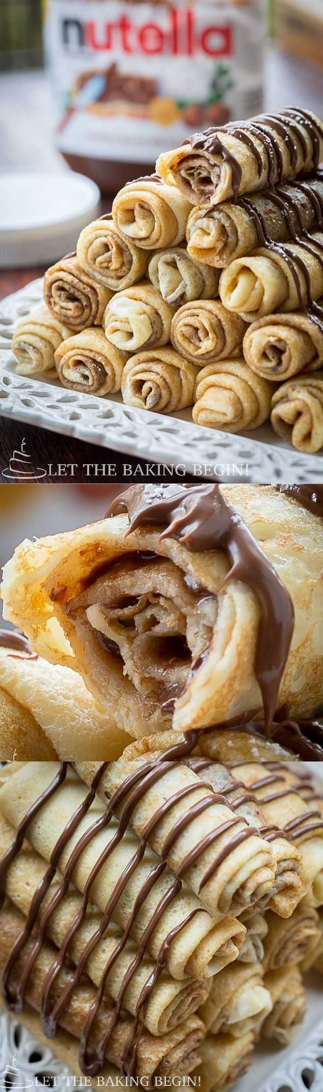Nutella Stuffed Crepes & 3 Ways to Fold Them | By LetTheBakingBegin… | @Let the Baking Begin Blog!