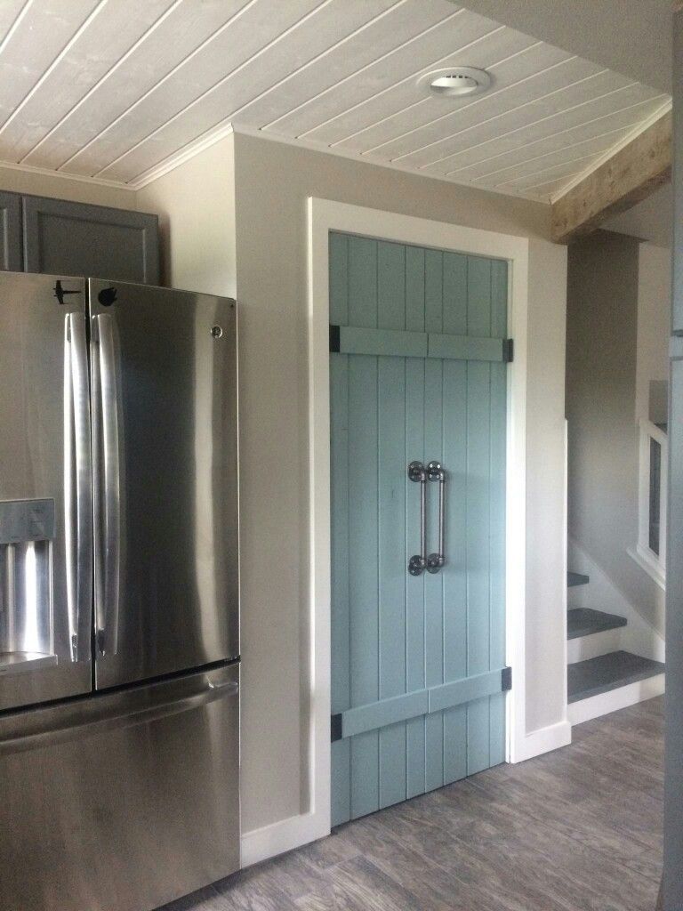 Pantry Doors, Annie Sloan Duck Egg Blue.