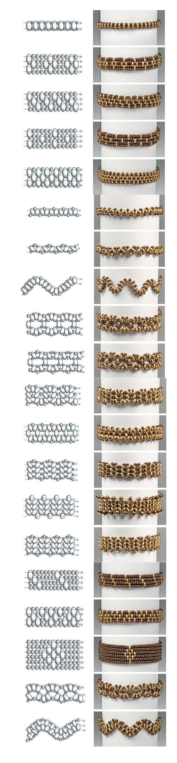 Preciosa Projects – Twin Bracelets Easy and Simple Pattern featured in Bead-Patter