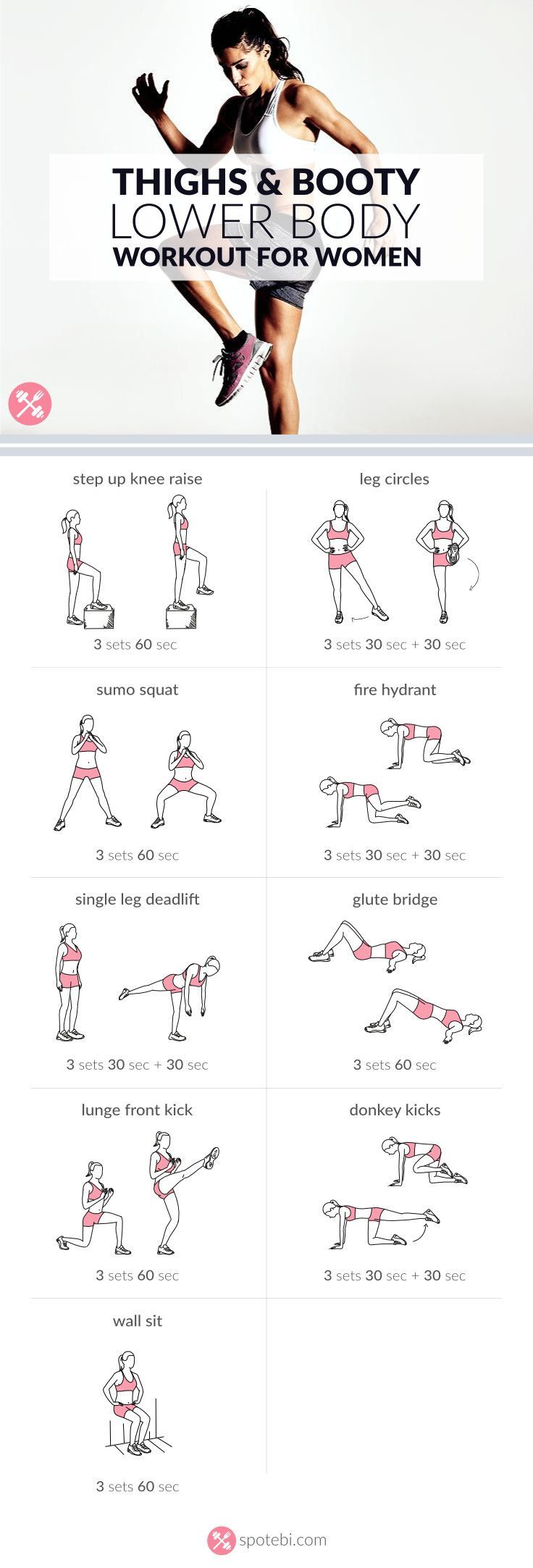 Sculpt your glutes, hips, hamstrings, quads and calves with this lower body workout. A routine designed to give you slim thighs, a
