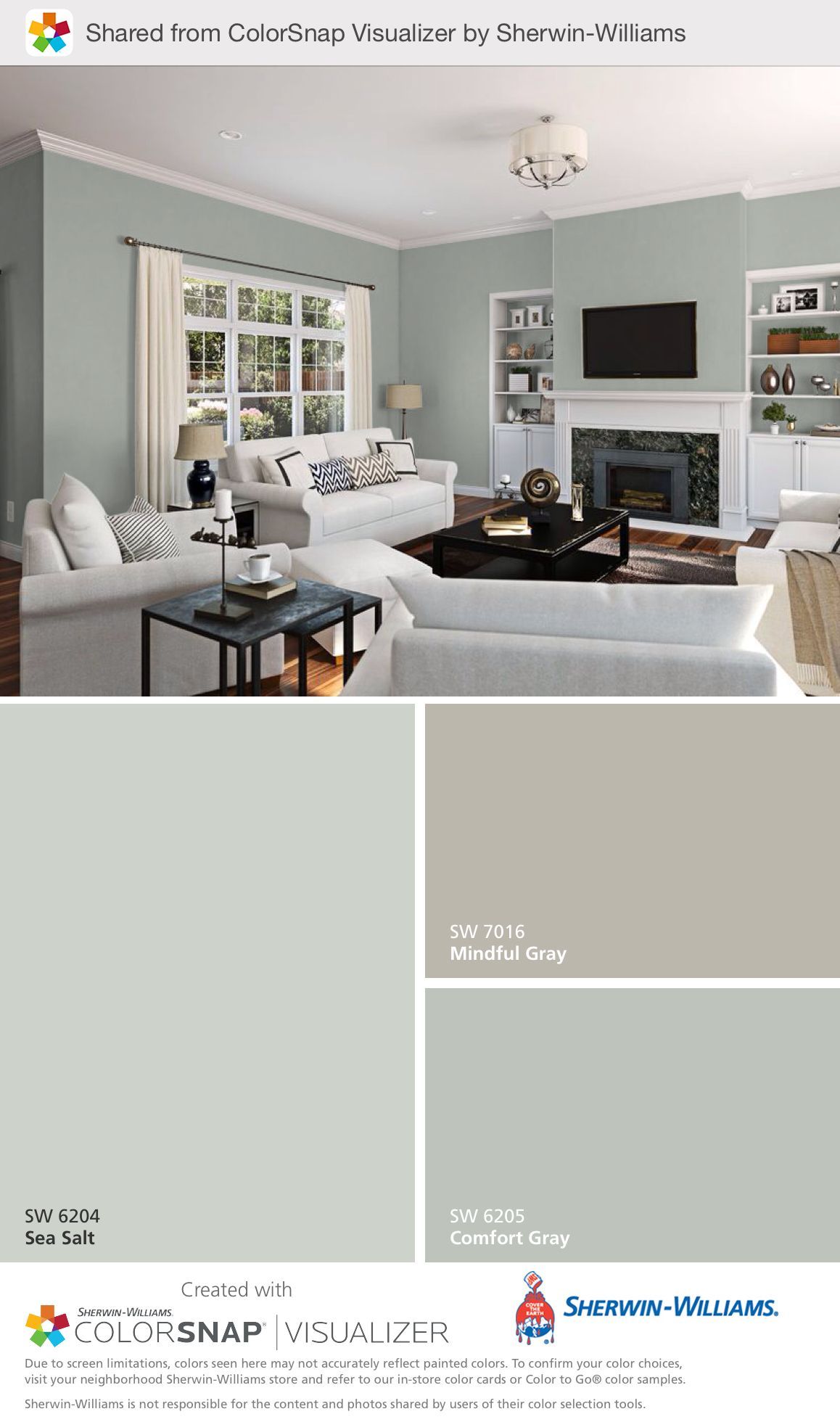 Sherwin Williams Comfort Gray (daylight) This color is absolutely beautiful in my living room and dining room.