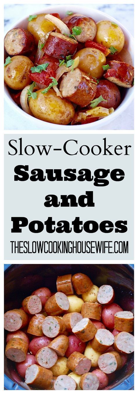 Slow-Cooker Sausage and Potatoes Easy no-fuss meal the whole family loves.