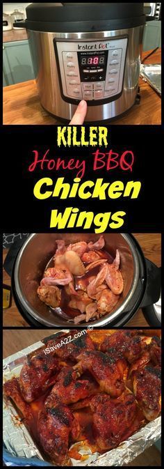 These are some KILLER Honey BBQ Chicken WINGS!!! Instant Pot Recipes: Honey BBQ Wings made in an Electric Pressure Cooker –