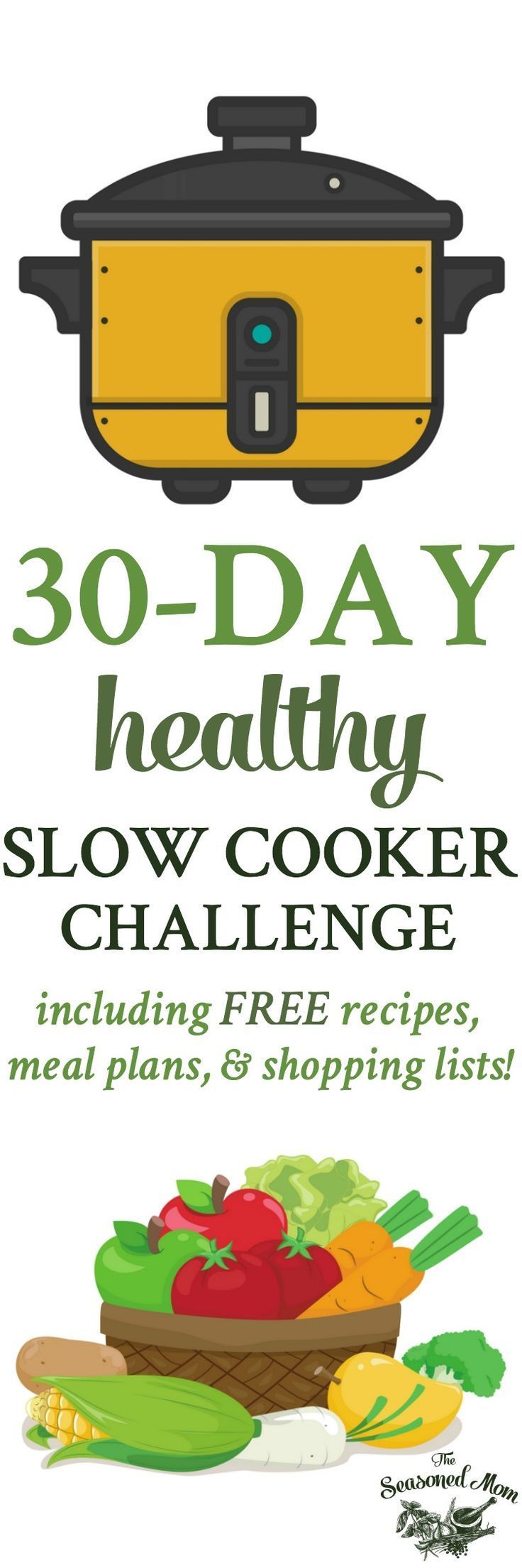 This 30-Day Healthy Slow Cooker Challenge has all of the resources that you need t