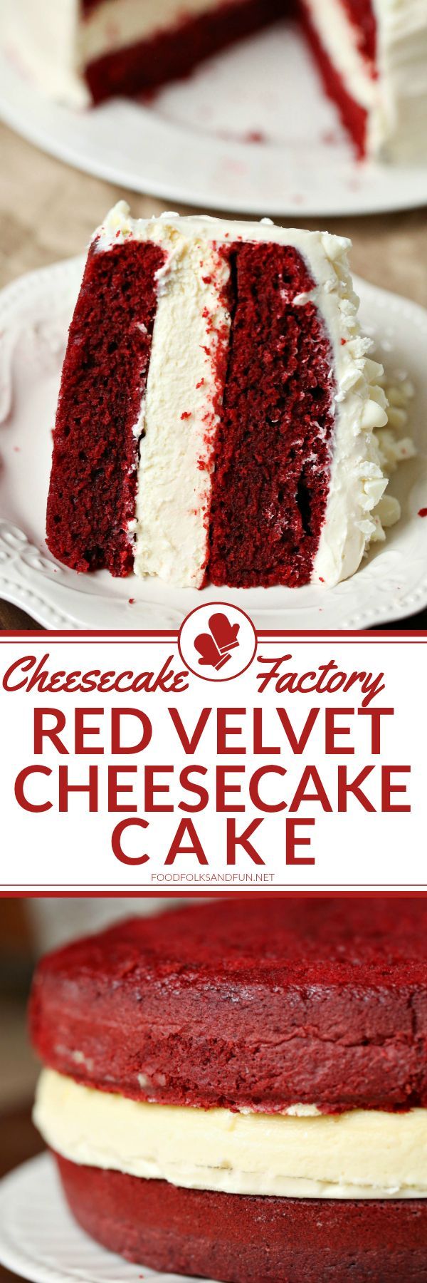 This Cheesecake Factory Red Velvet Cheesecake Cake Copycat Recipe is simply AMAZING! Wow your guests for Valentine’s Day,