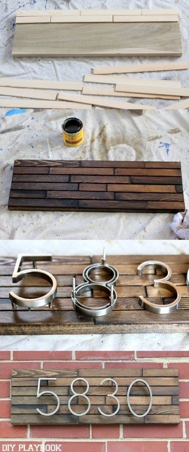 This DIY Modern Address plate will instantly upgrade your curb appeal. This unique address plate will instantly add modern style