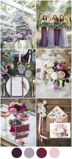 top-wedding-colours-2016-purple-berry-color-palette
