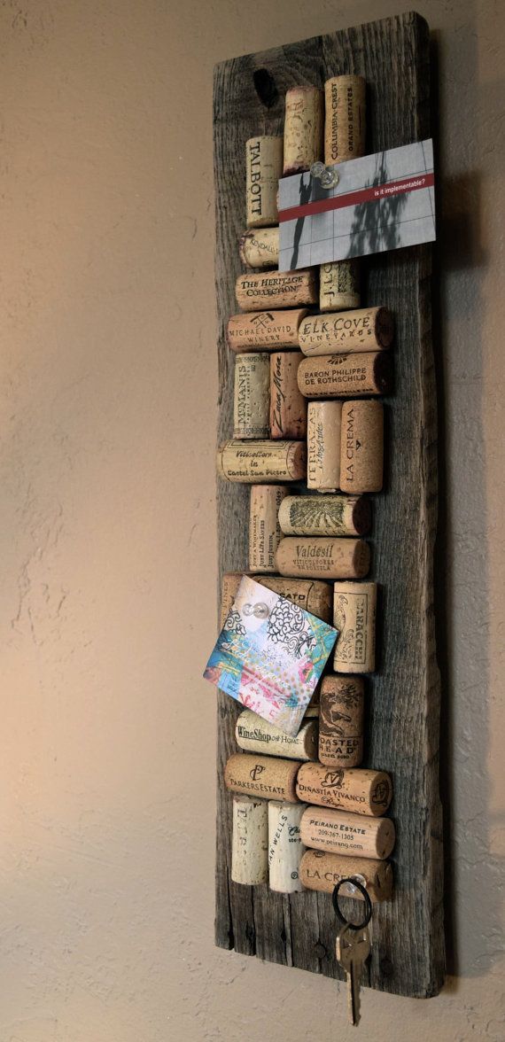 Wine Cork Bulletin Board // Get organized by ColoradoCorkCreative