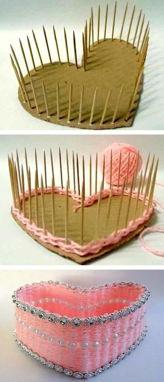 #9. DIY Heart-Shaped Basket | 25 Genius Craft Ideas