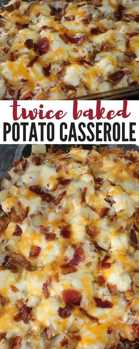 an easy 4 step delicious dinner recipe that everyone will love! potatoes, bacon and cheesy goodness!