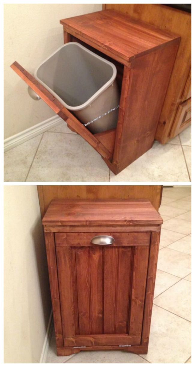 Ana White | Tilt Out Wooden Trash Bin – DIY Projects