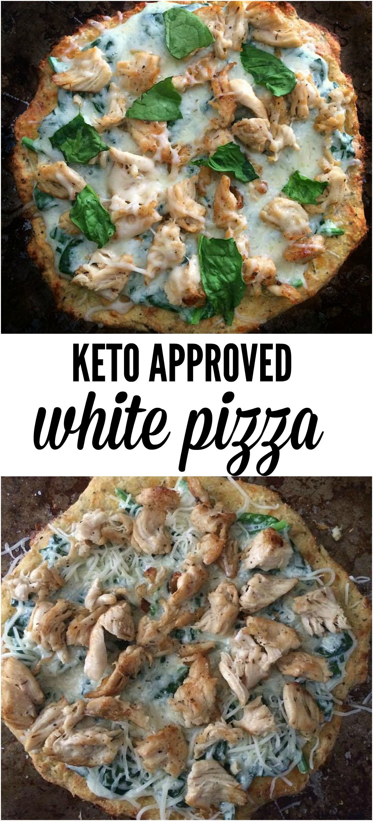 Are you following the keto way of eating? Then you HAVE to try this white keto pizza! Cheesy, satisfying greatness and only 2.5