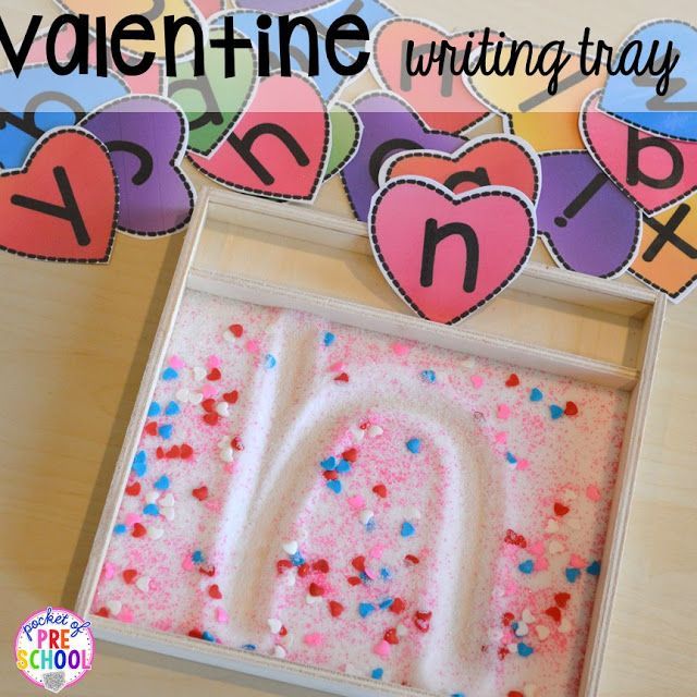 Candy Heart Pattern FREEBIE plus all my favorite Valentines Day themed writing, math, fine motor, sensory, literacy, and science