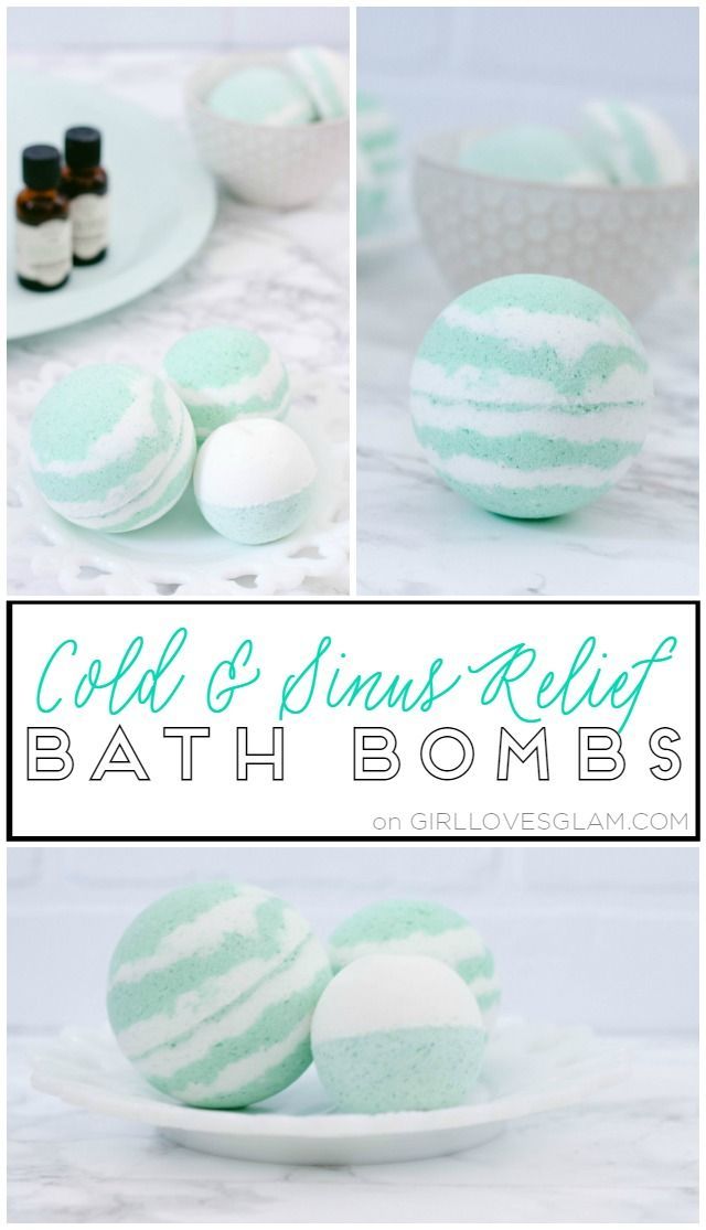 Cold and Sinus Relief Bath Bombs on www.girllovesglam…
