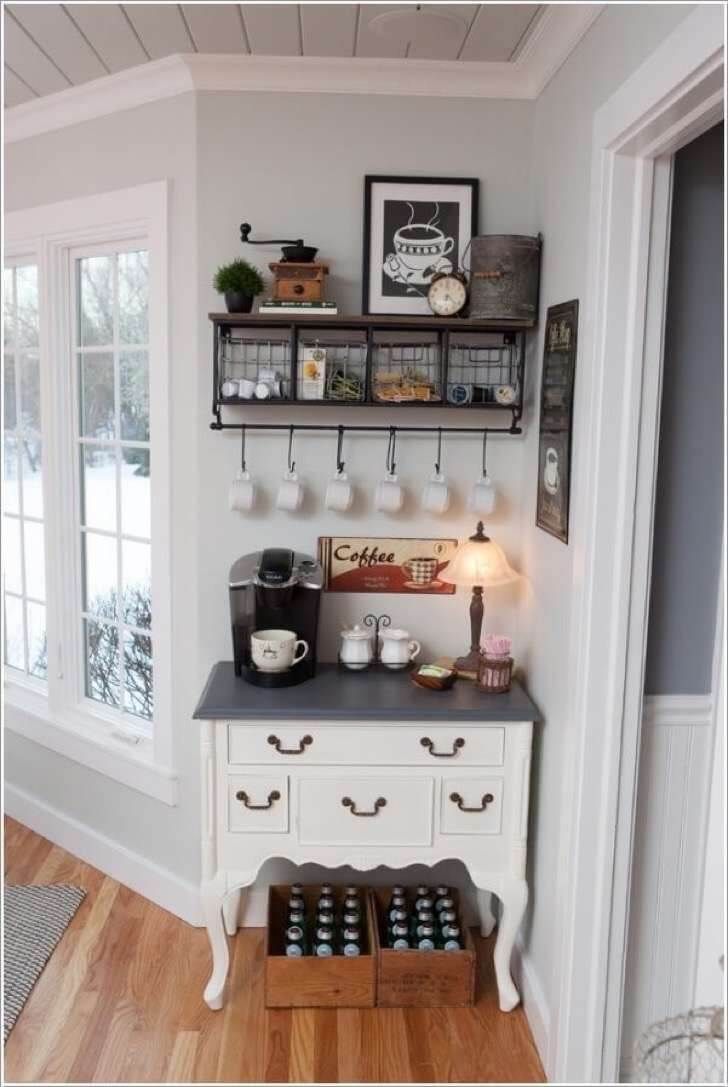 Cozy Country White Coffee Nook