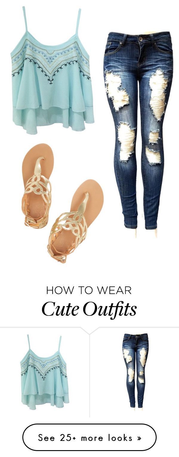 “Cute spring outfit” by natalies527 on Polyvore featuring Ancient Greek Sandals