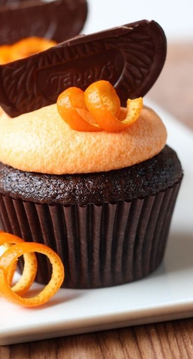 Dark Chocolate Orange Cupcakes | Bake for Coffee