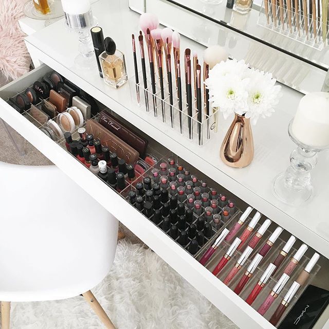 Decking out my IKEA Malm draws with the new Complete Vanity Pack 2.0 . .  This dressing table is gorgeous to the eye but the fact