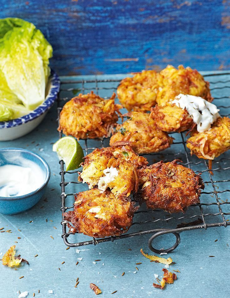 Enjoy this versatile vegetarian fritter recipe as a snack or lunch, or serve with a green salad, yogurt and lime wedges as a light