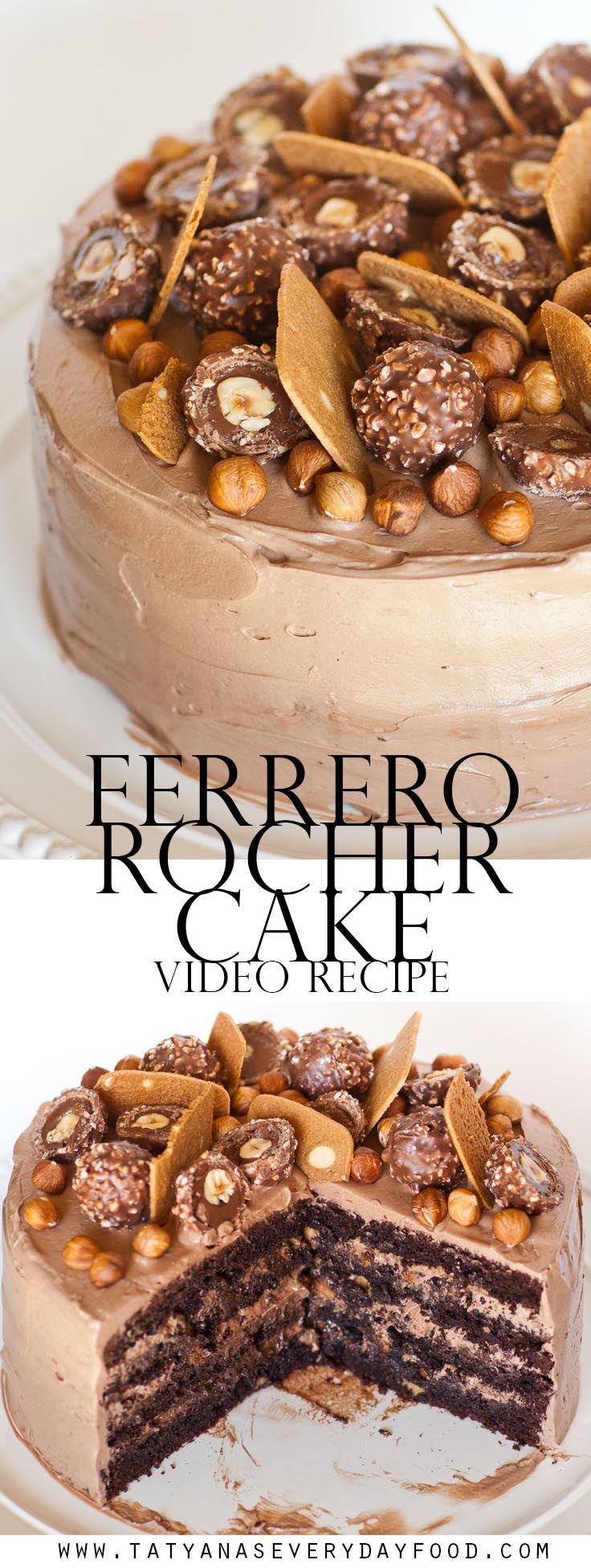 Ferrero Rocher Cake with video recipe {Tatyanas Everyday Food}