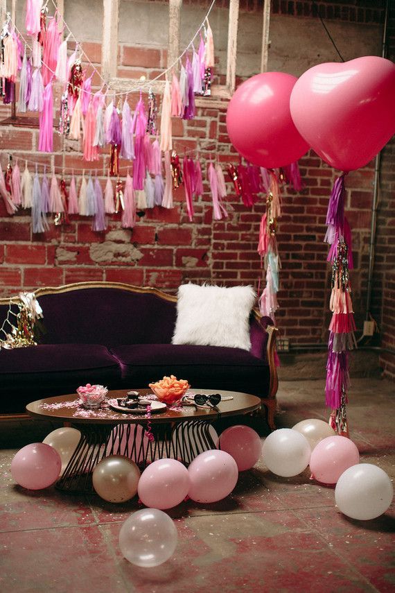 Galentines Day party decor