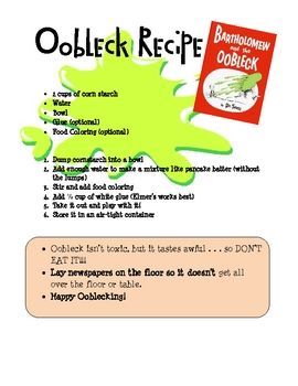 Happpy Dr. Seuss’ Birthday! Every year, I read Batholomew and the Oobleck to the children. Together, we make Oobleck! It is tons