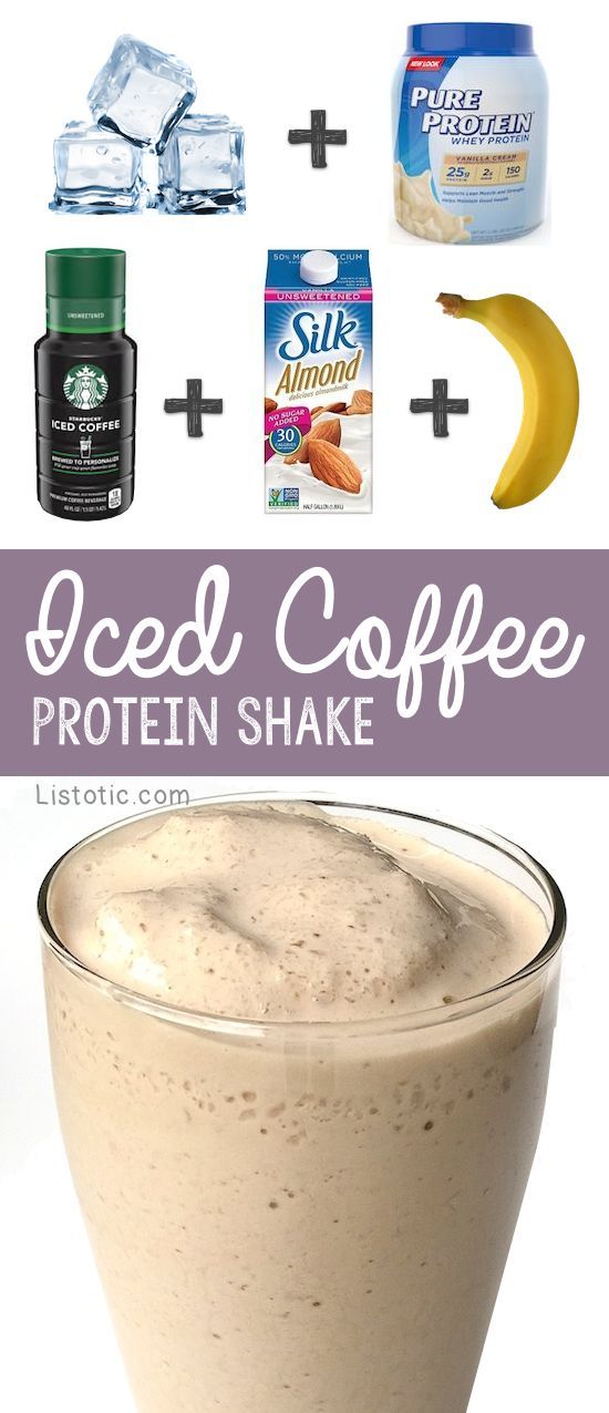 Healthy Iced Coffee Breakfast Protein Shake Recipe For Weight Loss