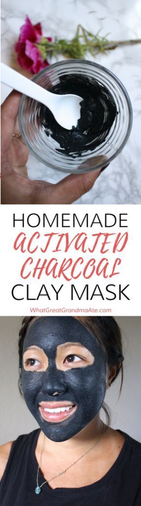 Homemade DIY Activated Charcoal Clay Mask Skin Care