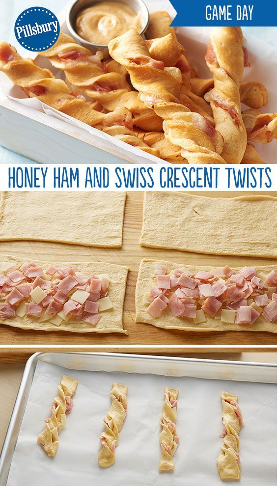 Need a last-minute game day appetizer? You are just three ingredients away from these easy twists. Made with crescents, ham and