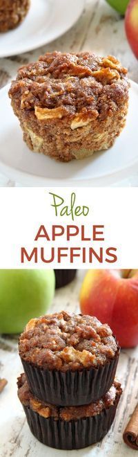 Paleo Apple Muffins – super moist, fuss-free and maple sweetened. #ilovemaple @Pure Maple Syrup from Canada