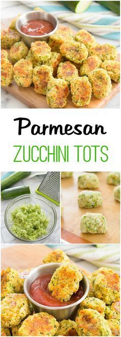Parmesan Zucchini Tots. Easy, healthy and fun!