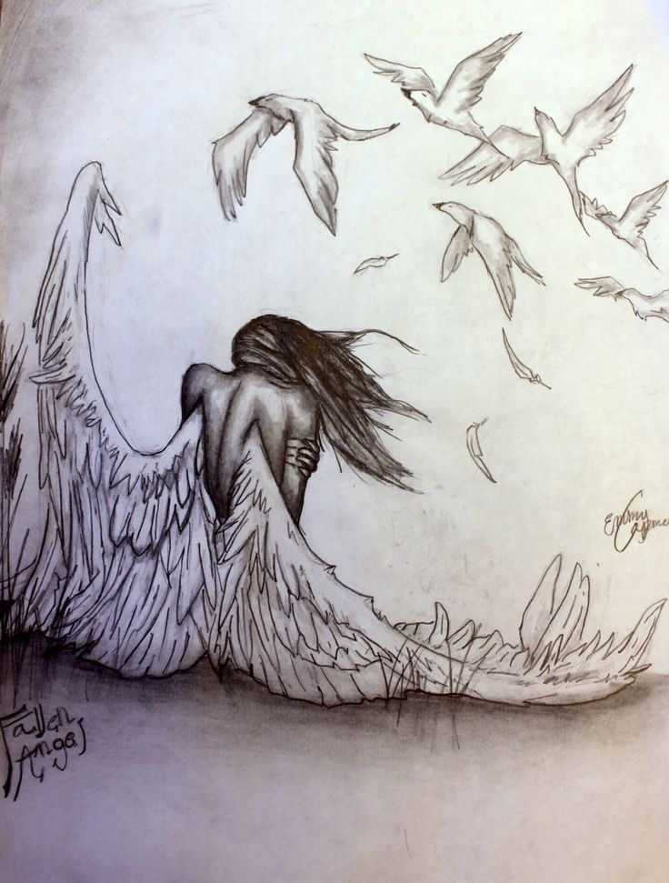 pencil drawings of angels and demons – Google Search