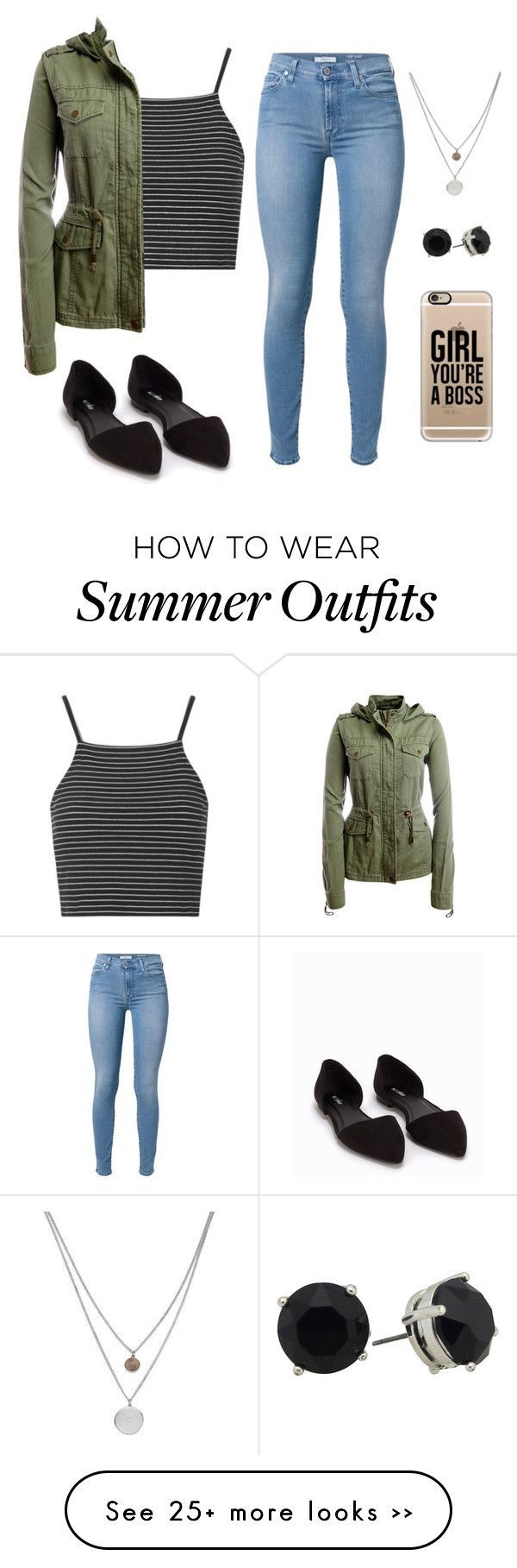 “Possibly a school outfit? ” by allisonssecret on Polyvore featuring moda, 7 For All Mankind, Topshop, AÃ©ropostale, Nly Shoes,