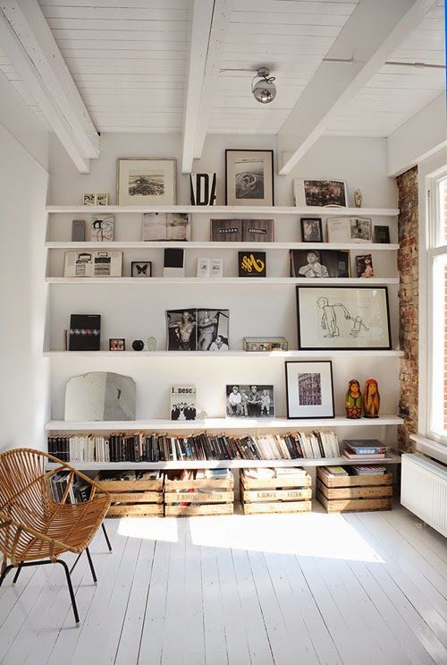 Recreating the perfect art shelves for your home – gallery wall inspiration.