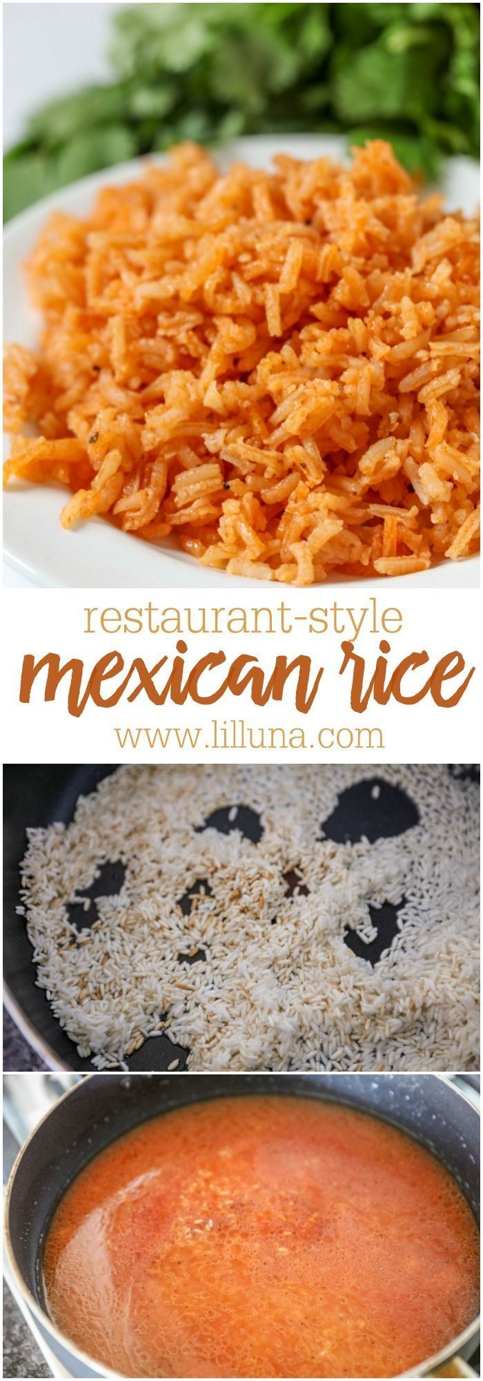 Restaurant-Style Mexican Rice – it is one of the easiest and most delicious recipes youll try!! Our whole family loves it!