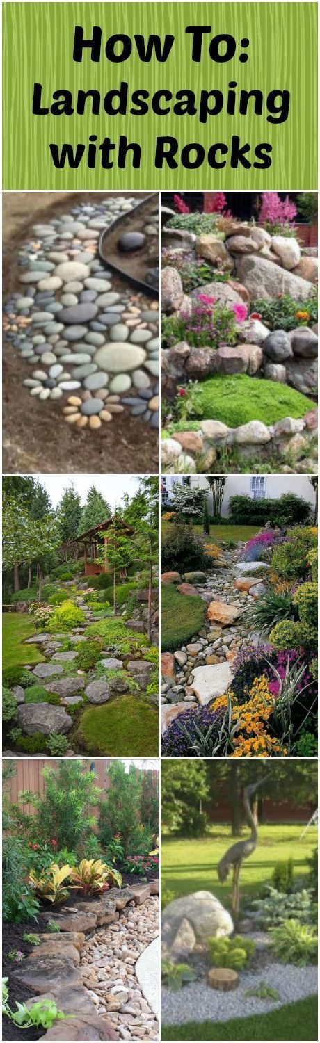 Rocks and stones add a NATURAL appeal to a landscape, including them in your garden can make it look wonderful. Take a look at