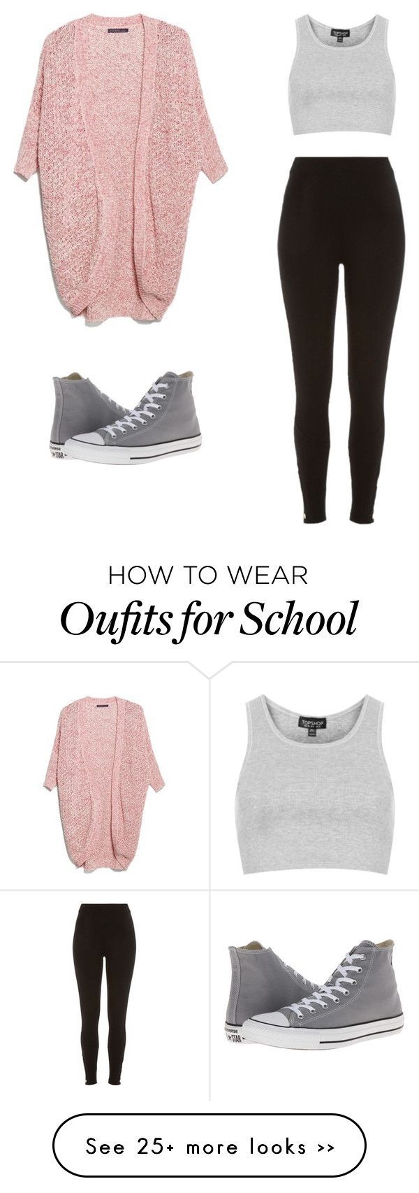 “school” by annikalabonte on Polyvore featuring MANGO, Topshop, River Island and Converse