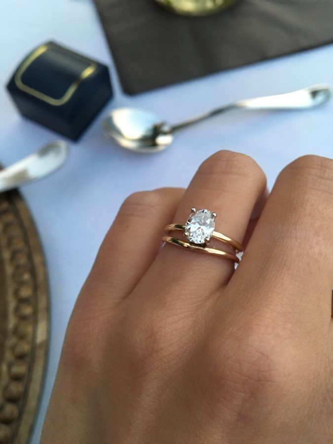 Stunning yellow gold solitaire engagement ring with the most amazing proposal story!