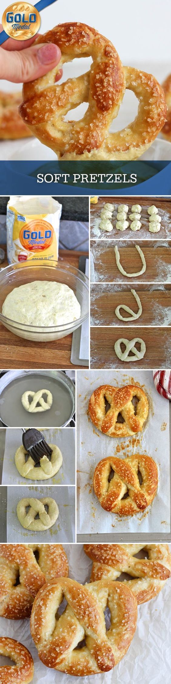Super soft pretzels with a salty crust that are easy to make and better than the ones you’ll buy at the mall or a ballpark…