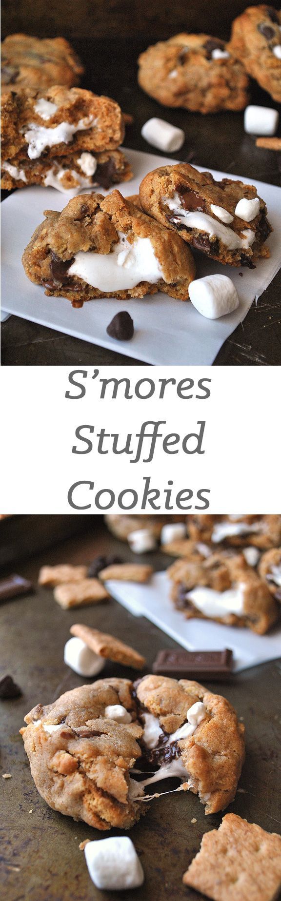 These smores stuffed cookies will be the best thing you do all day.