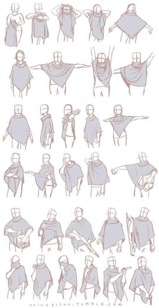 This may simply seem like some practice poses with a piece of clothing, but pay attention to how dynamic the cloth seems and how