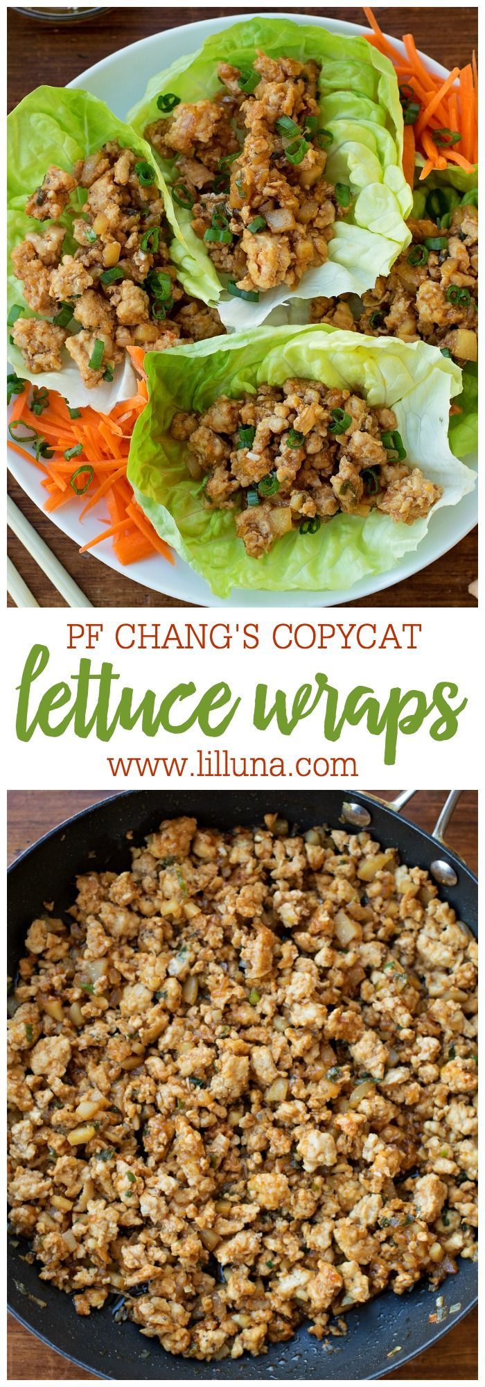 This PF Changs Chicken Lettuce Wraps recipe is a copycat of a restaurant favorite. It only takes a handful of ingredients and 20
