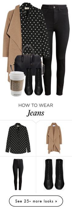 “Untitled #5086” by laurenmboot on Polyvore featuring H&M, Yves Saint Laurent, Harris Wharf London, Zara, women’s clothing,