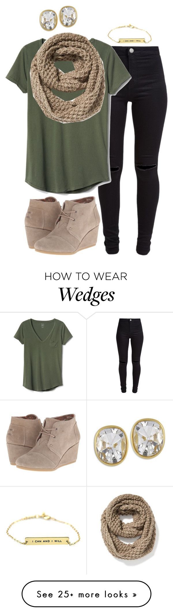 “Untitled #769” by lsteckbauer on Polyvore featuring New Look, Gap, Old Navy, TOMS and Kenneth Jay Lane