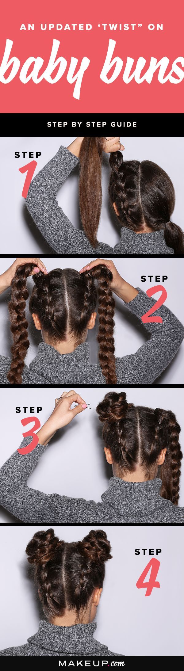 Were giving the baby bun hairstyle a twist with this easy DIY hair tutorial.