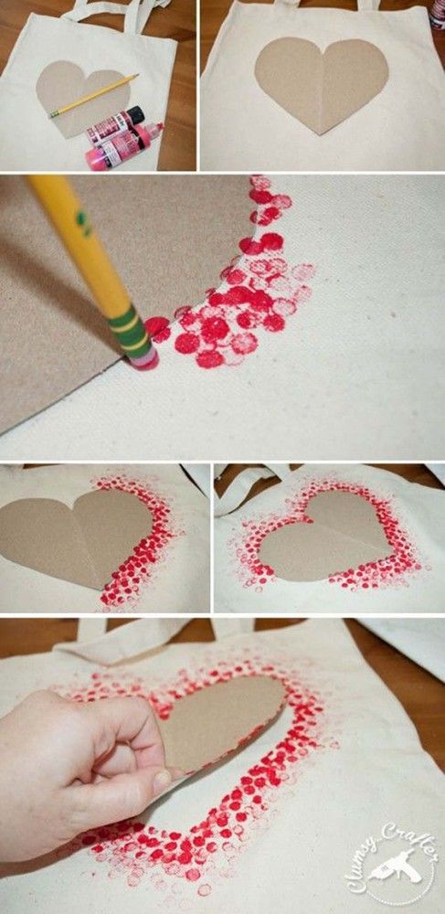 www.huffingtonpos… – make a heart outline with q-tip painting technique