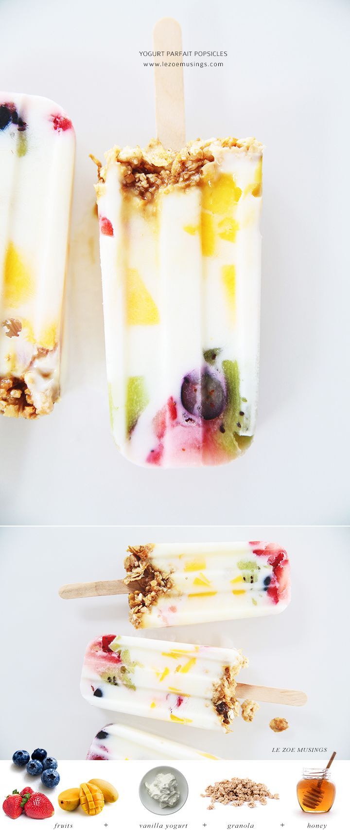 yogurt parfait popsicles.