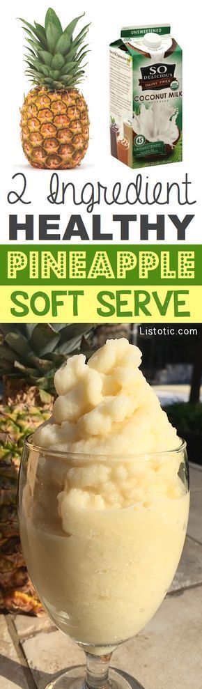 A 2 Ingredient, healthy pineapple soft serve like treat! This recipe is similar to a smoothie but thicker and creamier. The