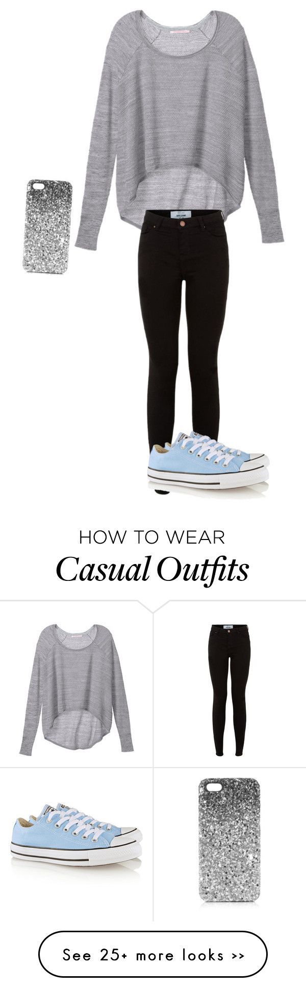 “Casual Winter” by lillieputian on Polyvore featuring Victorias Secret, Converse and Topshop