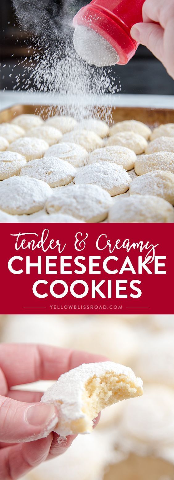 Cheesecake Cookies – A creamy, tender and delicious cookie thats a not too sweet but totally addictive dessert!